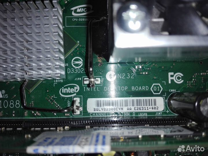 Материнская плата Intel D201GLY2A 1xDDR2 mini-ITX