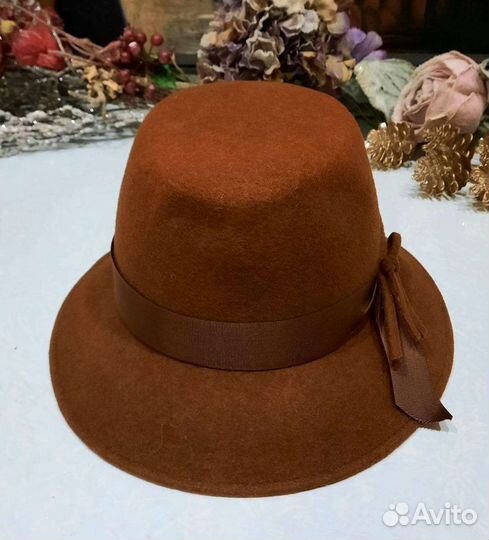 Шляпа фетровая женская
