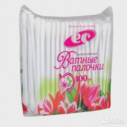 Палочки ватные 100 шт/уп в Екатеринбруге