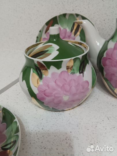 Сервиз чайный георгин Дулево