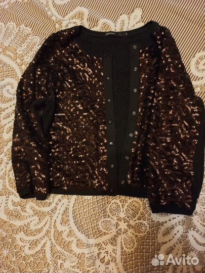 Кардиган короткий с пайетками Karen Millen