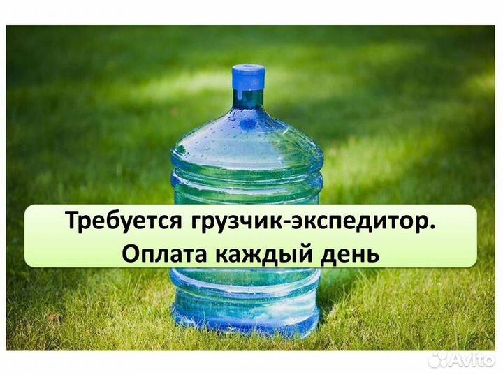 Грузчик-Экспедитор на доставку воды от 62400
