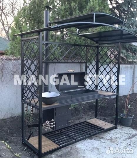 Мангал с крышей