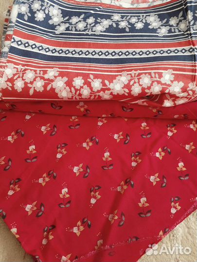 Отрез ткани штапель, бязь, ситец времен СССР