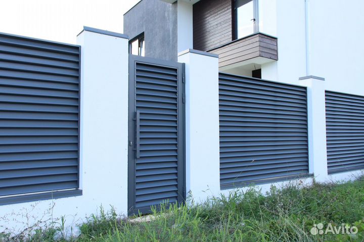 Забор жалюзи, ламель Гамма