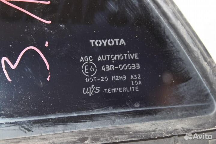 Стекло двери задней левой для Toyota Corolla 10 2