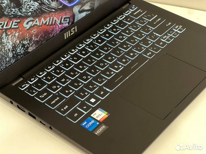 Мощный Ультрабук Msi. Intel i5 / 10 Ядер / Ram 16