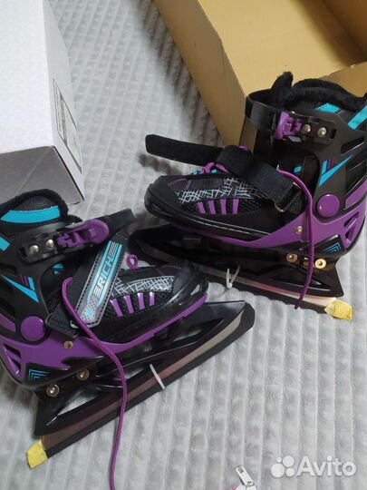 Коньки раздвижные 31-34 для девочки