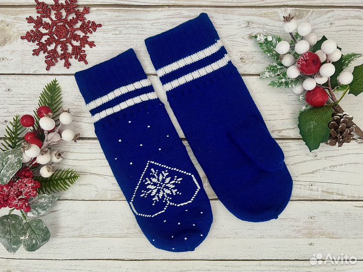 Варежки женские теплые новые