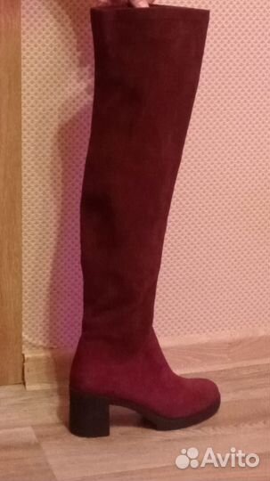 Ботфорты натуральная замша 39 размер