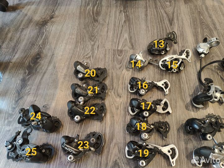 Задние переключатели shimano sram