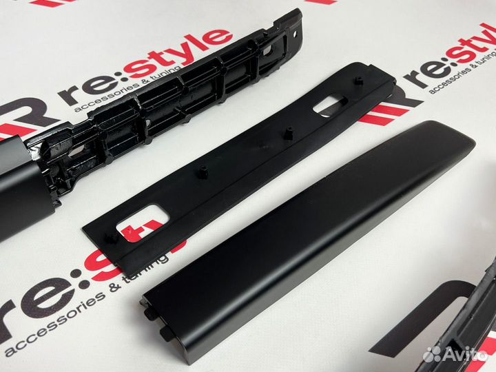 Рейлинги Mitsubishi Outlander с13г Черные S2050