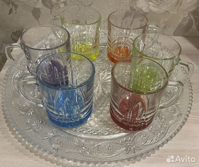 Набор чашек + поднос