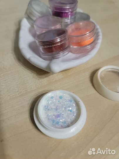 Блестки для дизайна ногтей пакетом