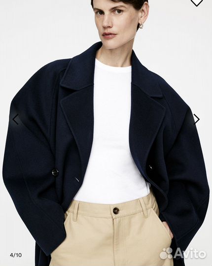 Пальто Arket М шерстяное