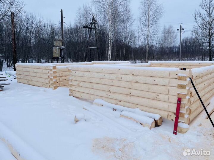 Срубы из рубленного бревна