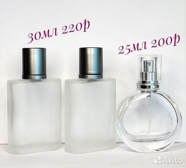 Флаконы (атомайзеры) для духов поштучно