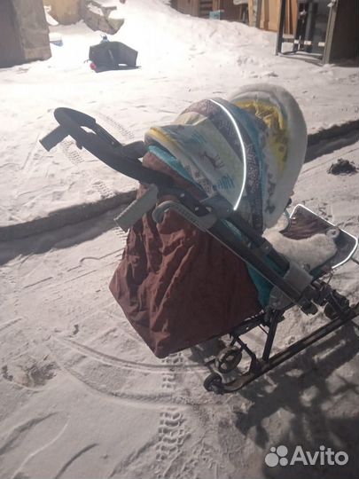 Детские санки коляска ника