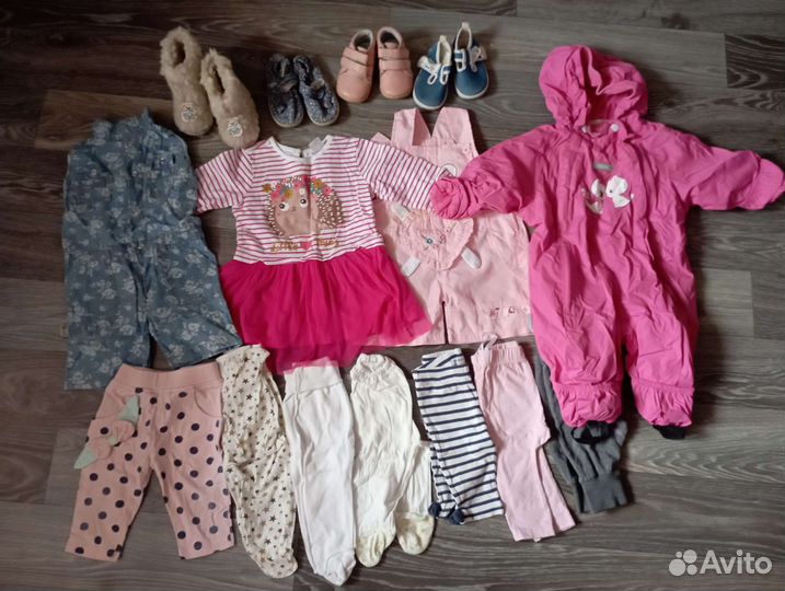 Детские вещи пакетом для девочек от 0 до года