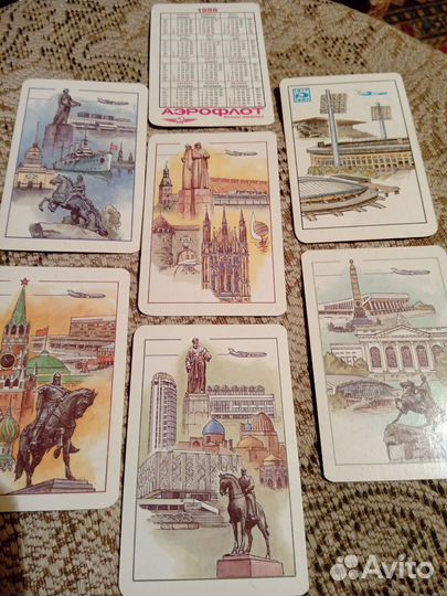 Карманные календарики СССР. Города и природа