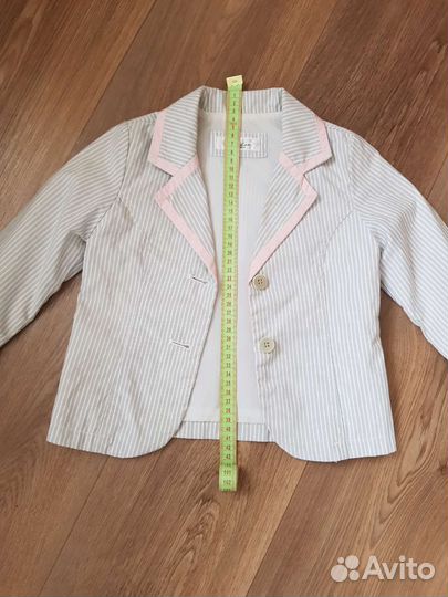Пиджак для девочки 110 116