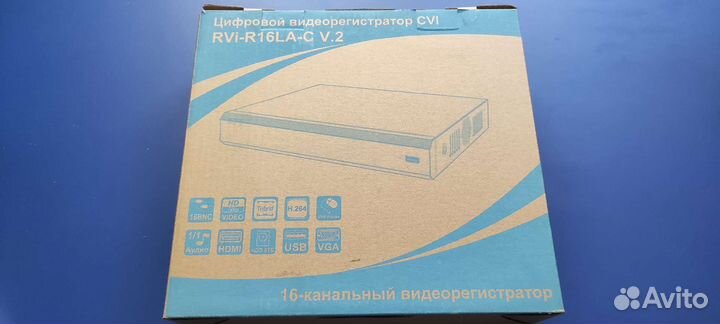 Гибридный видеорегистратор RVI-R16LA-C V.2 новый