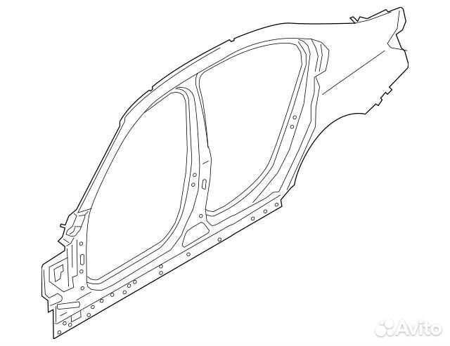 Боковина BMW M3 41007491045 41007491046