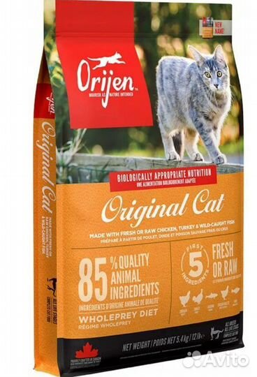 Сухой корм для кошек orijen original 5,4 кг