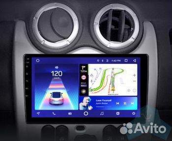 Магнитола 2 DIN Android Renault logan LADA largus