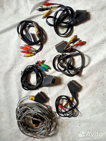 Кабельscart-3,4,5,6RCA,Scart-Scart