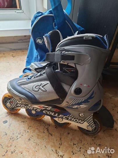 Роликовые коньки 42 размер+сумка (рюкзак)