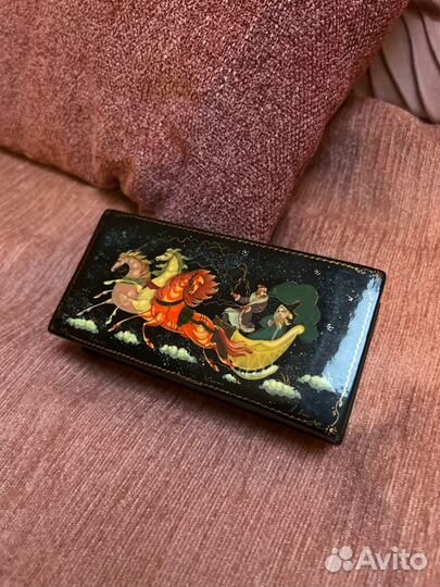 Шкатулка деревянная СССР для украшений