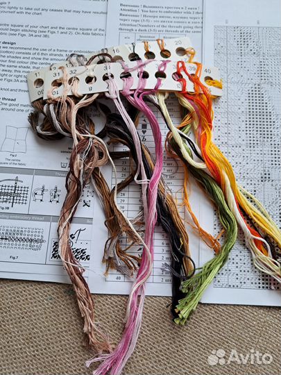 Наборы для вышивания крестом. Остатки