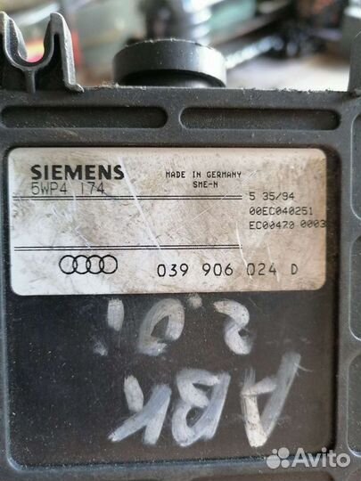 Эбу ауди 100 с 4 с двигателем 2.0 абк