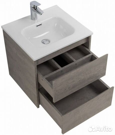 Тумба с раковиной BelBagno Kraft 50-BB500ETL Cemento Grigio