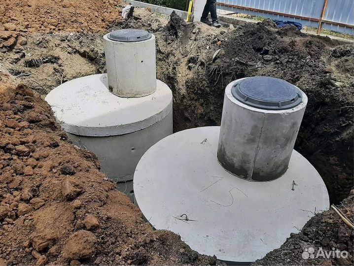Септик из бетонных колец