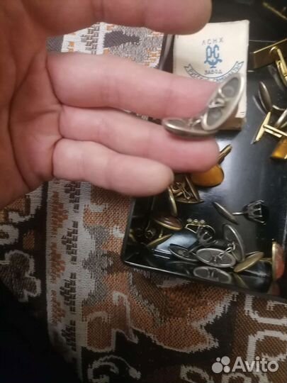 Серебряная брошка 875 проба