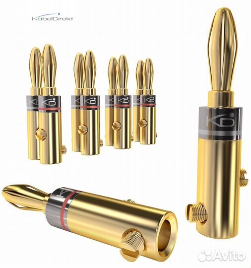 Бананы Kabel Direkt для акустики, Би-вайринг