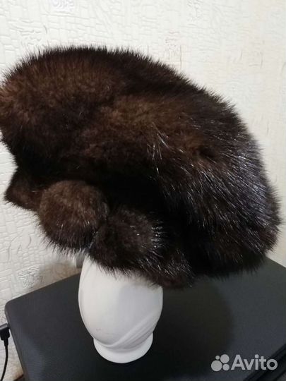 Шапка норковая женская