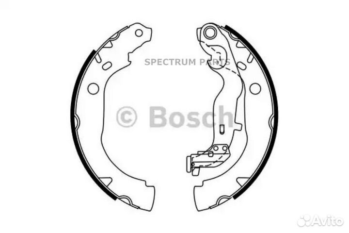 Bosch 0986487774 Колодки тормозные барабанные 0986