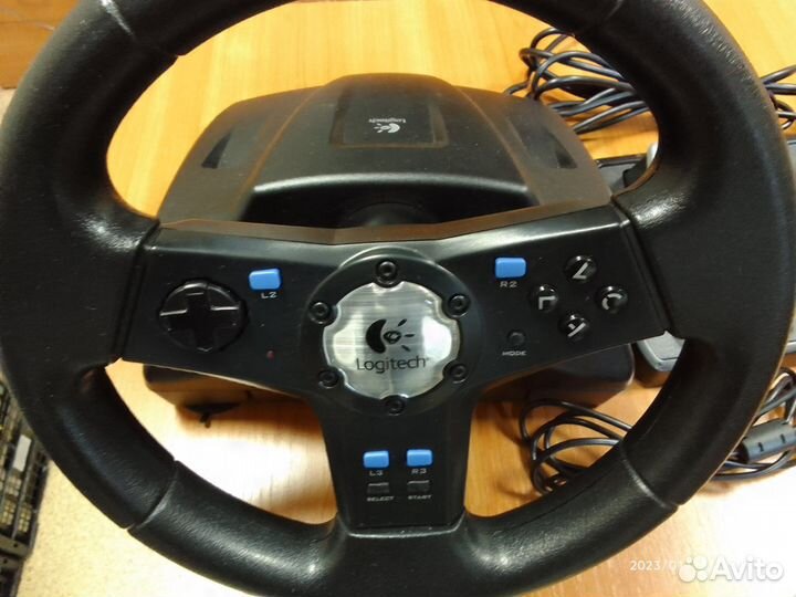Руль Logitech Rally Vibration Feedback Wheel PS2