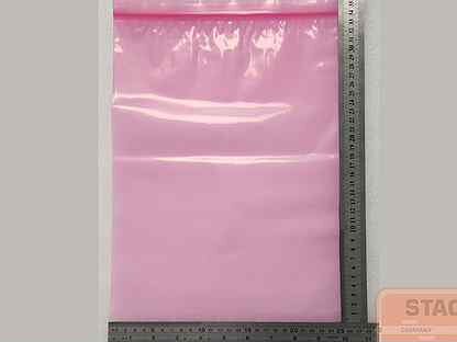 Пакет антистатический розовый ziplock 25*35