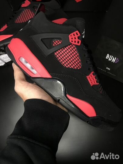 Кроссовки Nike Air Jordan 4 red (41-45)