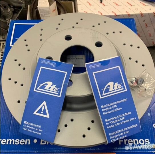Тормозные диски ATE Mercedes GLK X204 перфорация