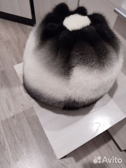 Шапка норковая женская 56рр