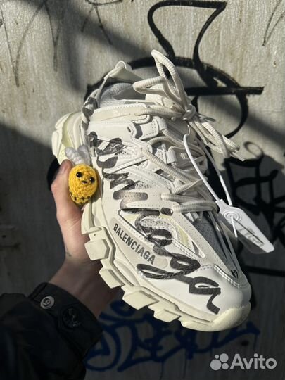 Balenciaga Track 1.0 White BG Graffiti Print