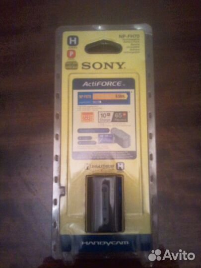 Аккумулятор sony NP-FH70