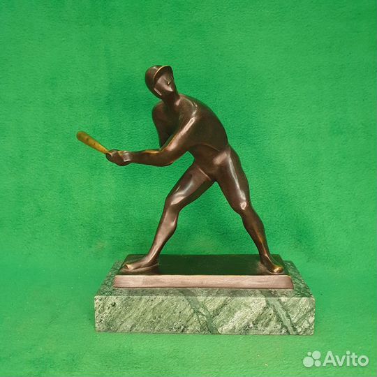 Статуэтка из бронзы Бейсболист. Модерн. Спорт