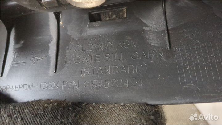 Обшивка пространства багажника Opel Mokka, 2017