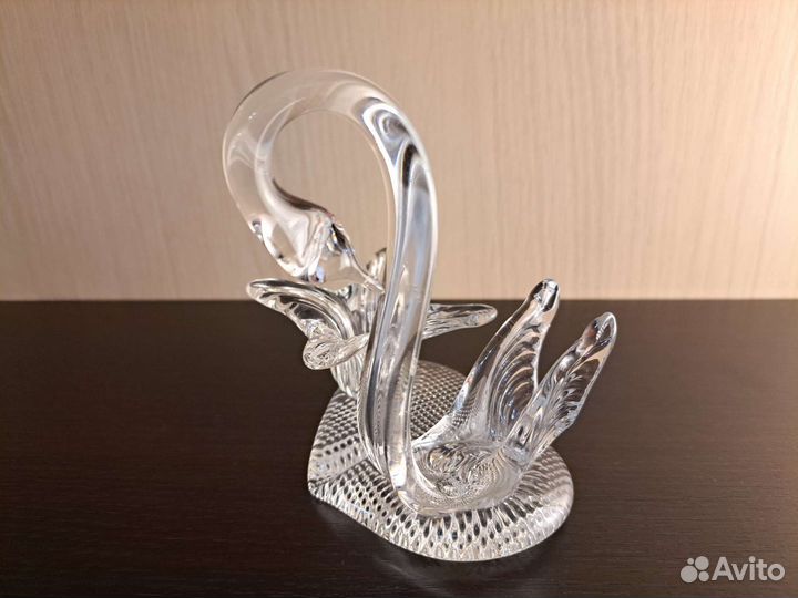 Подсвечник хрустальный Лебедь